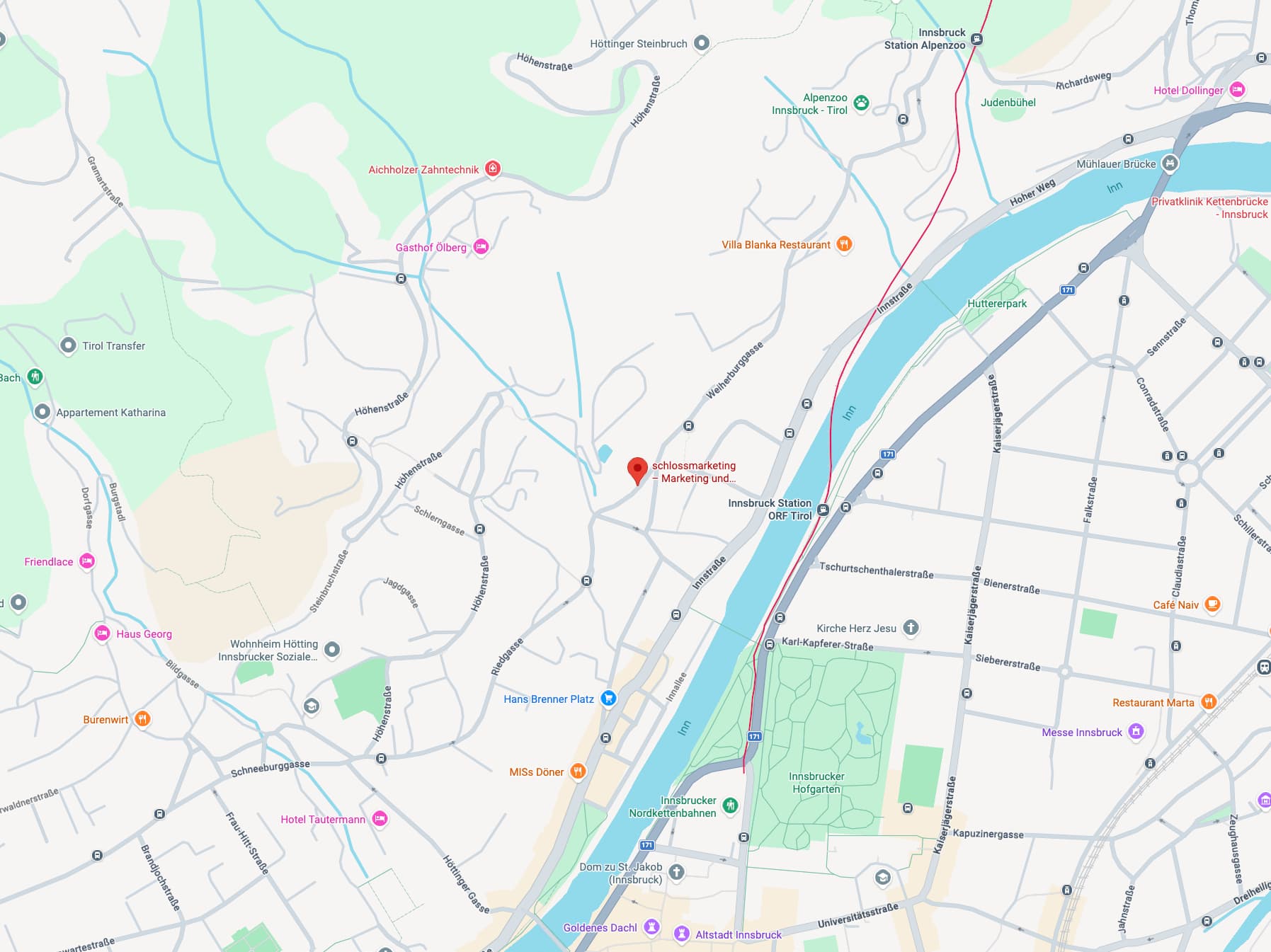 Anfahrt und Parken Kinderphysiotherapie Innsbruck